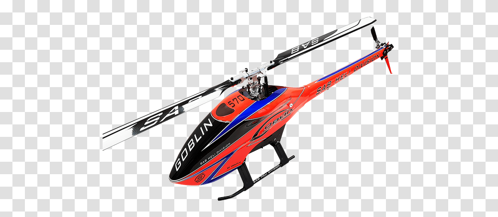 Sab Goblin 570 Sport Line Orange Worldofheli Goblin 570 Sport Orange, Helicopter, Aircraft, Vehicle, Transportation Transparent Png