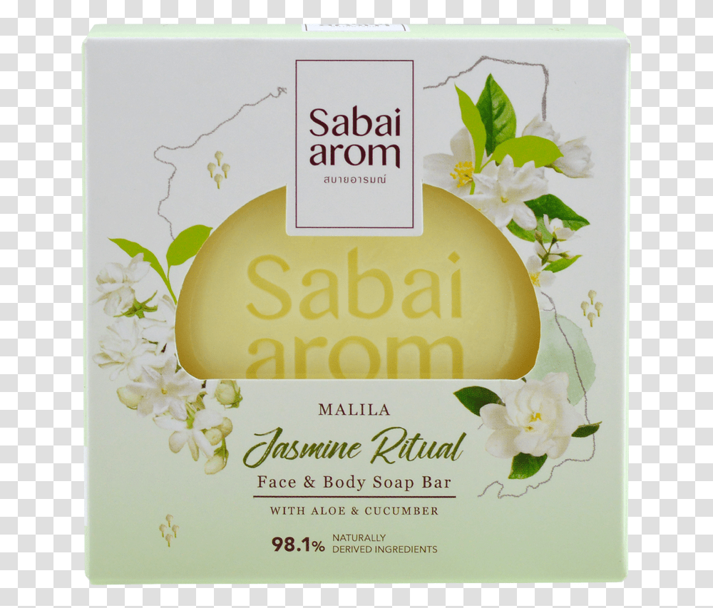 Sabai Arom Jasmine Soap Bar Sabai Arom Soap, Poster, Advertisement, Flyer, Paper Transparent Png