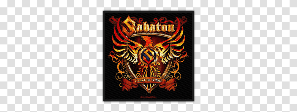Sabaton Coat Of Arms Patch Coat Of Arms Sabaton, Symbol, Emblem, Poster, Advertisement Transparent Png