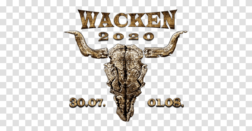 Sabaton Wacken Open Air Logo, Symbol, Text, Emblem, Bronze Transparent Png