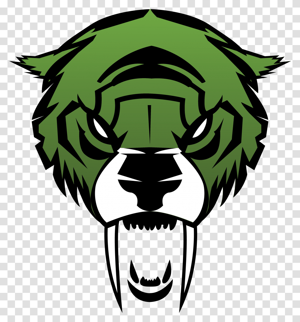 Saber Tooth Tiger Cool High School Mascots, Stencil, Dragon, Wasp, Bee Transparent Png