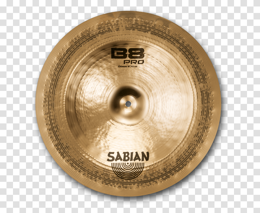 Sabian B8 Pro Medium Crash, Gong, Musical Instrument, Gold Transparent Png