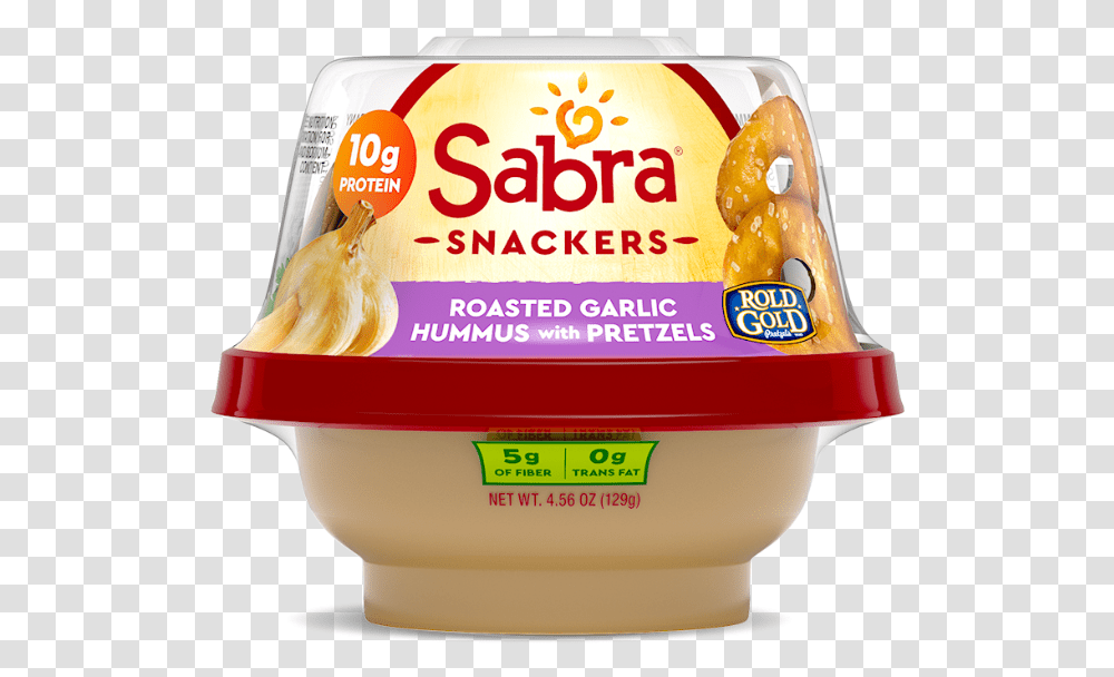 Sabra Story Sabra Garlic Hummus And Pretzels, Food, Mayonnaise Transparent Png