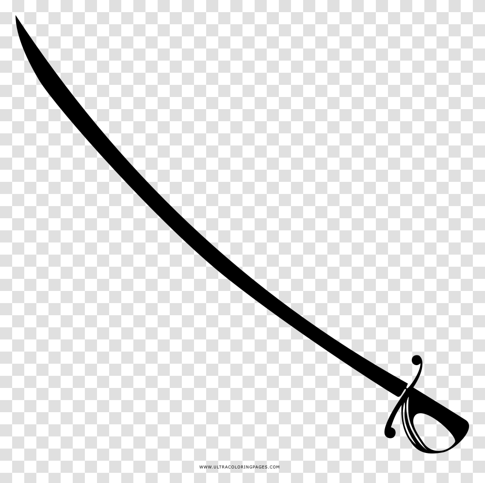 Sabre Coloring Page, Gray, World Of Warcraft Transparent Png