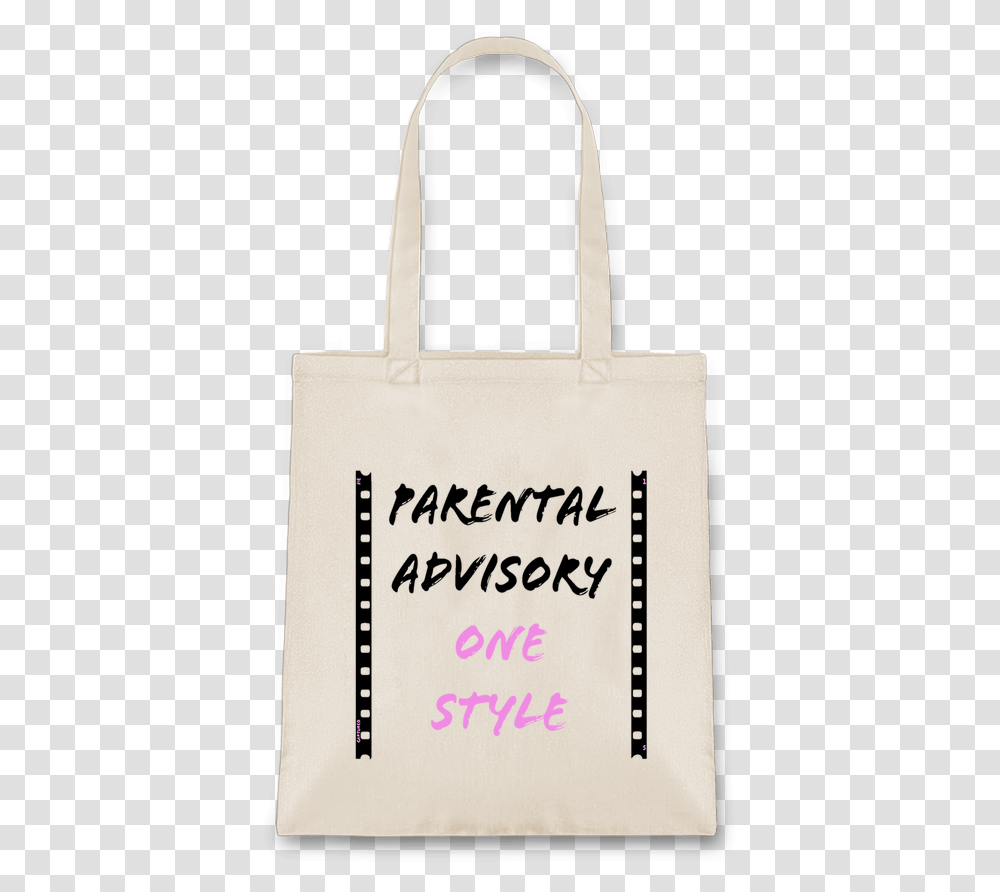 Sac En Toile Coton Parental Advisory Par David Tote Bag, Handbag, Accessories, Accessory Transparent Png