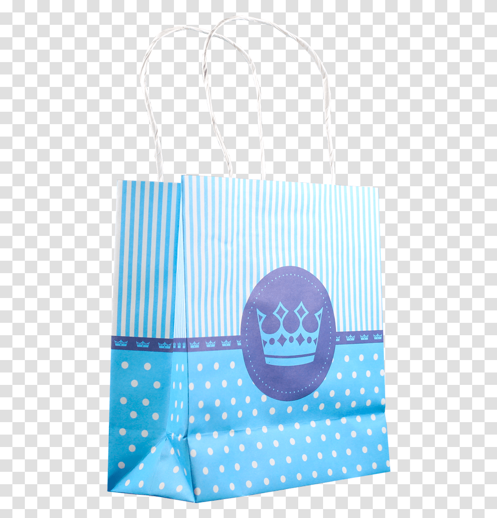 Sacolas De Papel Temticas Coroa Menino Azul Sacolas Tematicas, Bag, Purse, Handbag, Accessories Transparent Png