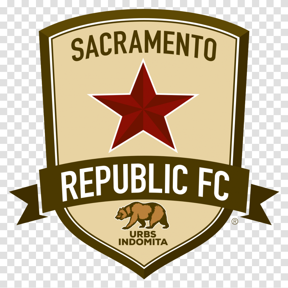 Sacramento Republic Logo, Trademark, Star Symbol, First Aid Transparent Png