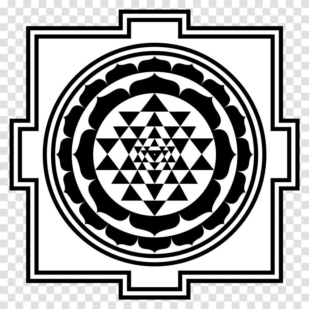 Sacred Geometry Shri Yantra, Rug, Stencil Transparent Png