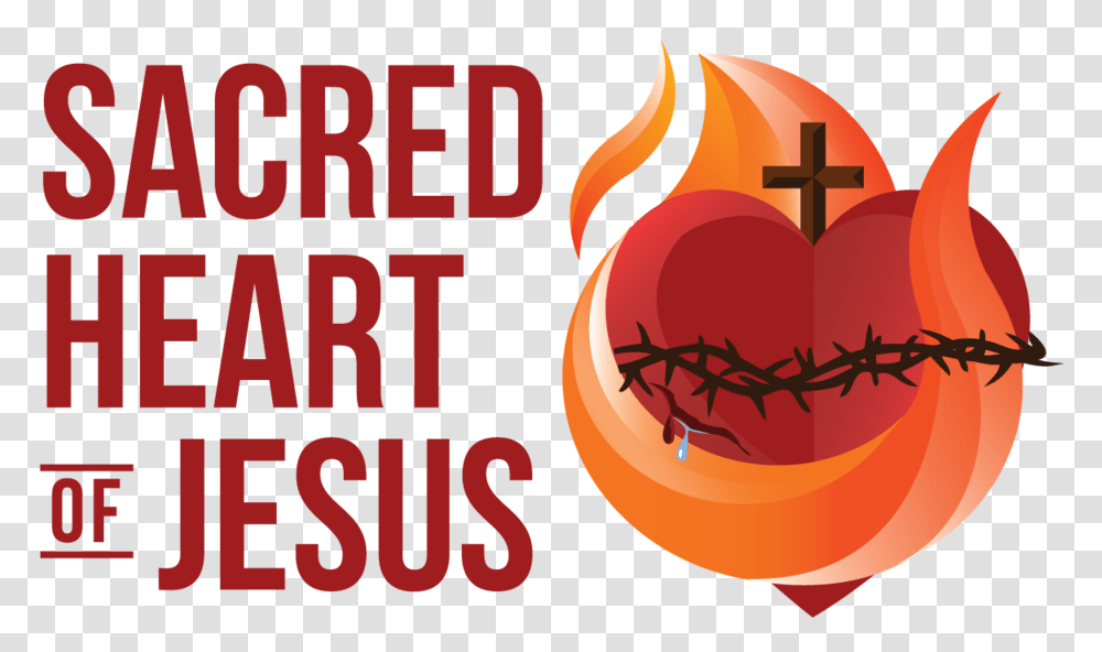 Sacred Heart Background Arts Sacred Heart Of Jesus Clipart, Plant, Poster, Text, Food Transparent Png