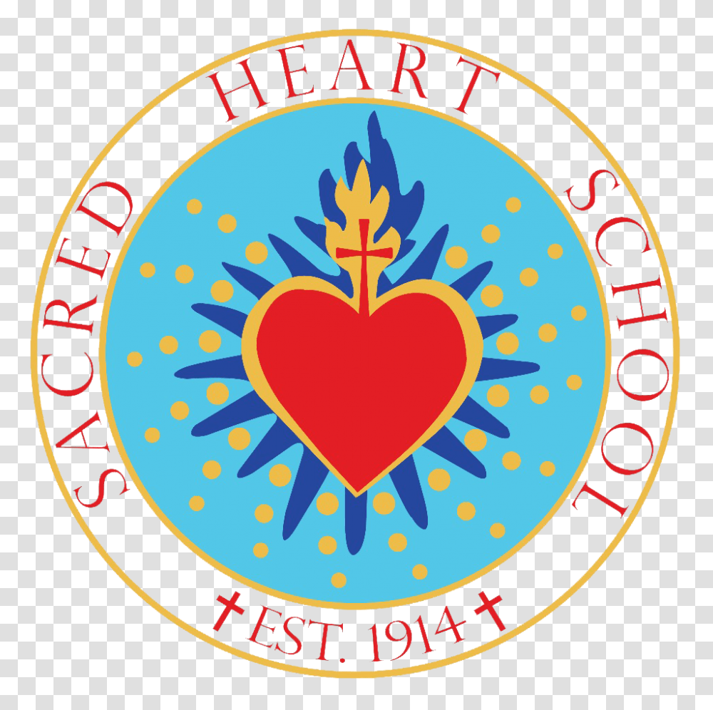 Sacred Heart Catholic School Established, Label, Logo Transparent Png