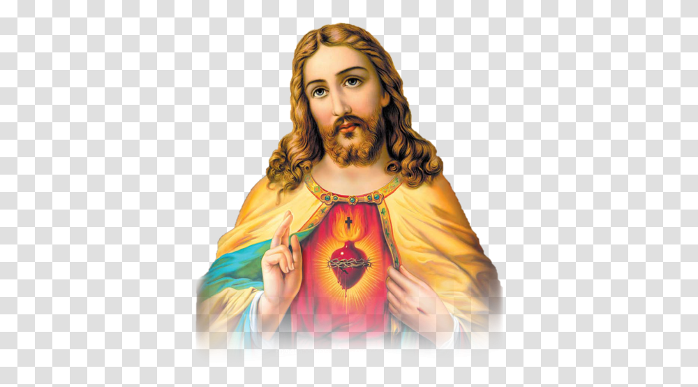 Sacred Heart Images Image With Sacred Heart Of Jesus Hd, Person, Human, Painting, Worship Transparent Png