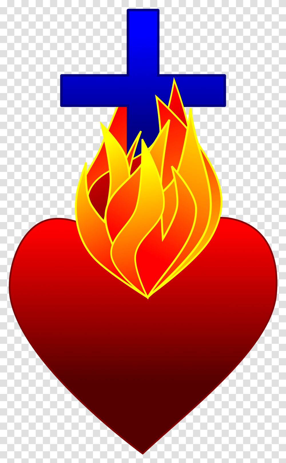Sacred Heart Photo Arts Fire Heart, Flame, Cross, Symbol, Balloon Transparent Png