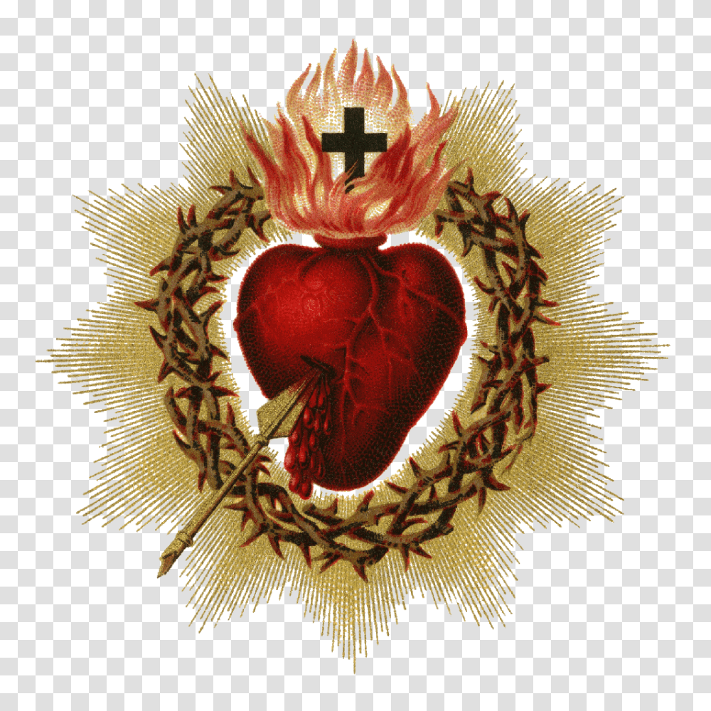 Sacred Heart Pictures Catholic Sacred Heart Of Jesus, Plant, Pineapple, Food, Leaf Transparent Png
