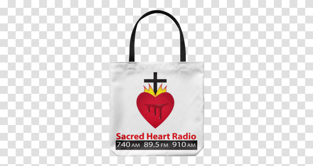 Sacred Heart Radio Womens T Shirt Large Logo Extended Port Radium, Tote Bag, Shopping Bag, Handbag, Accessories Transparent Png
