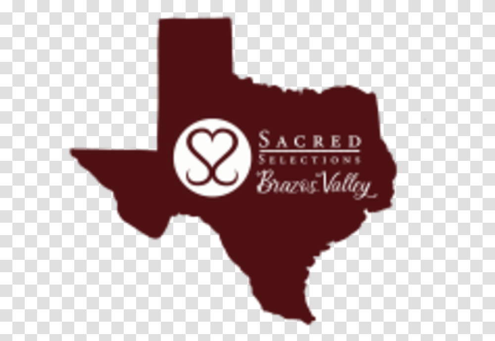 Sacred Selections Brazos Valley 1mile And 5k Run For Texas Map, Label, Logo Transparent Png