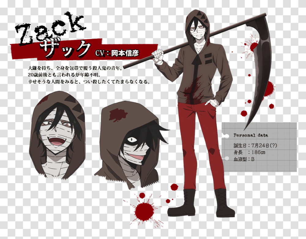 Sad Anime Eyes Angels Of Death Zack, Person, Human, Comics, Book Transparent Png