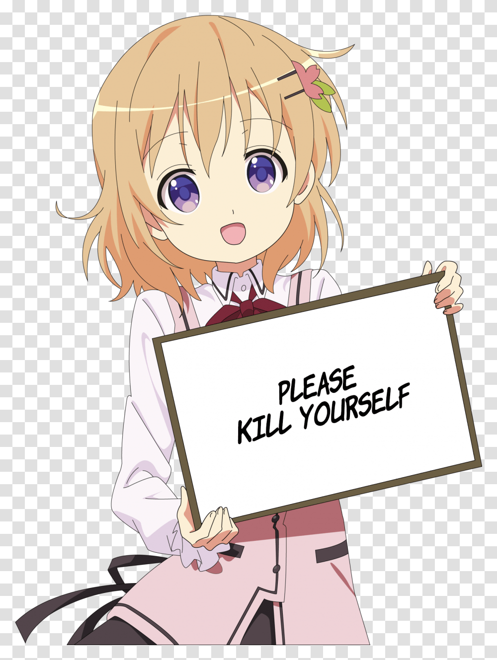 Sad Anime Girl Anime Girl Kill Yourself, Text, Comics, Book, Manga Transparent Png