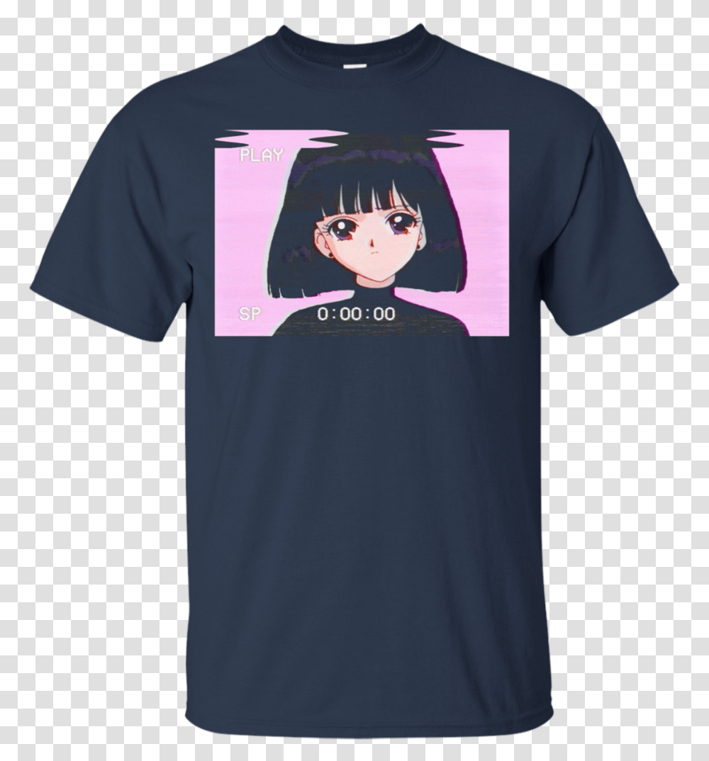 Sad Anime Girl Black Guns Matter Shirt, Clothing, Apparel, T-Shirt, Sleeve Transparent Png