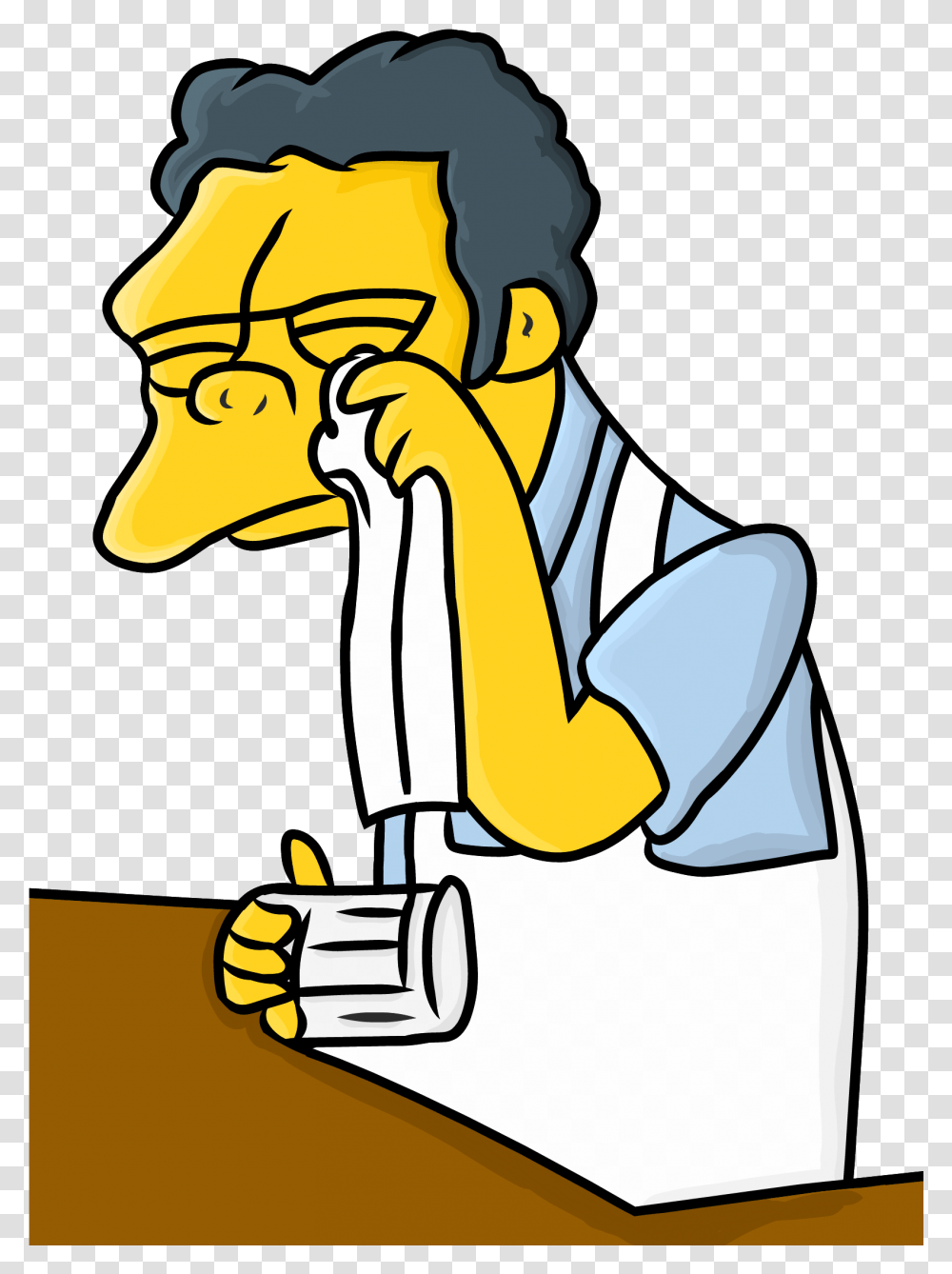 Sad Bart Cartoon, Cleaning, Scientist, Performer, Smelling Transparent Png