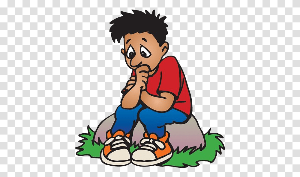 Sad Boy All Cartoon Sad Boy, Outdoors, Face, Sitting, Graphics Transparent Png