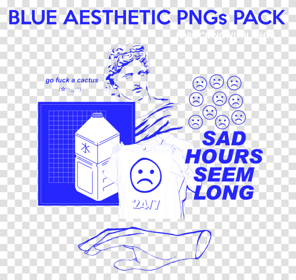 Sad Boys Vaporwave Yung Lean Tumblr Aesthetic Blue, Text, Electronics, Security, Computer Transparent Png