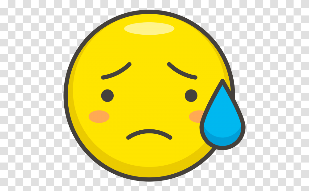Sad But Relieved Face Emoji Clipart Sad Face Happy Face, Pillow, Cushion, Giant Panda, Bear Transparent Png