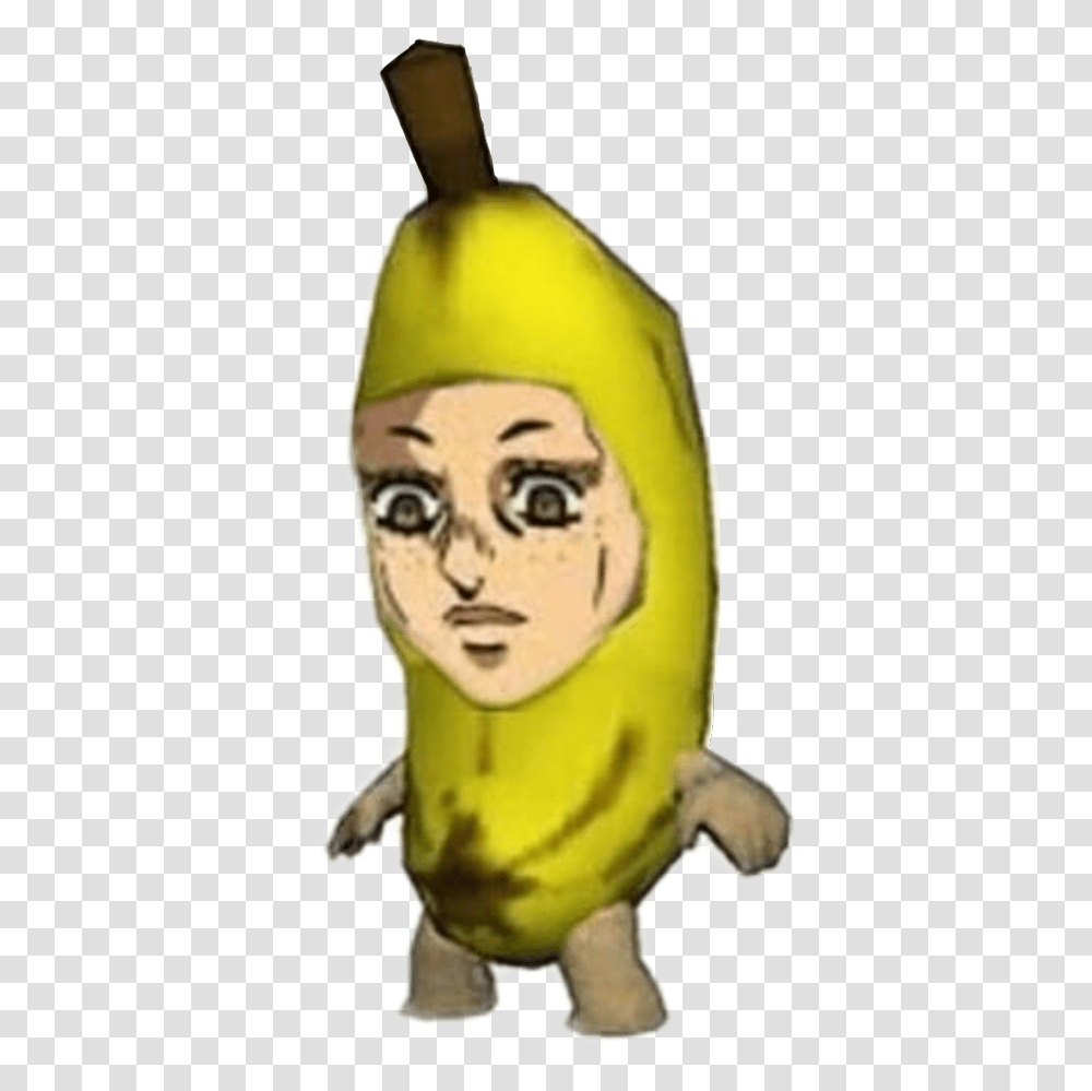 Sad Cat Meme Banana, Pickle, Relish, Food, Person Transparent Png