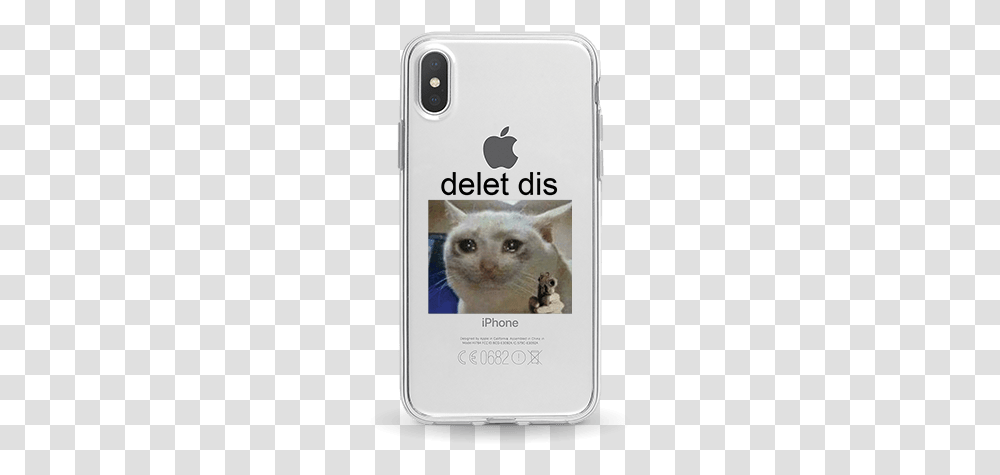Sad Cat Meme Dank Crying Ferret, Phone, Electronics, Mobile Phone, Cell Phone Transparent Png