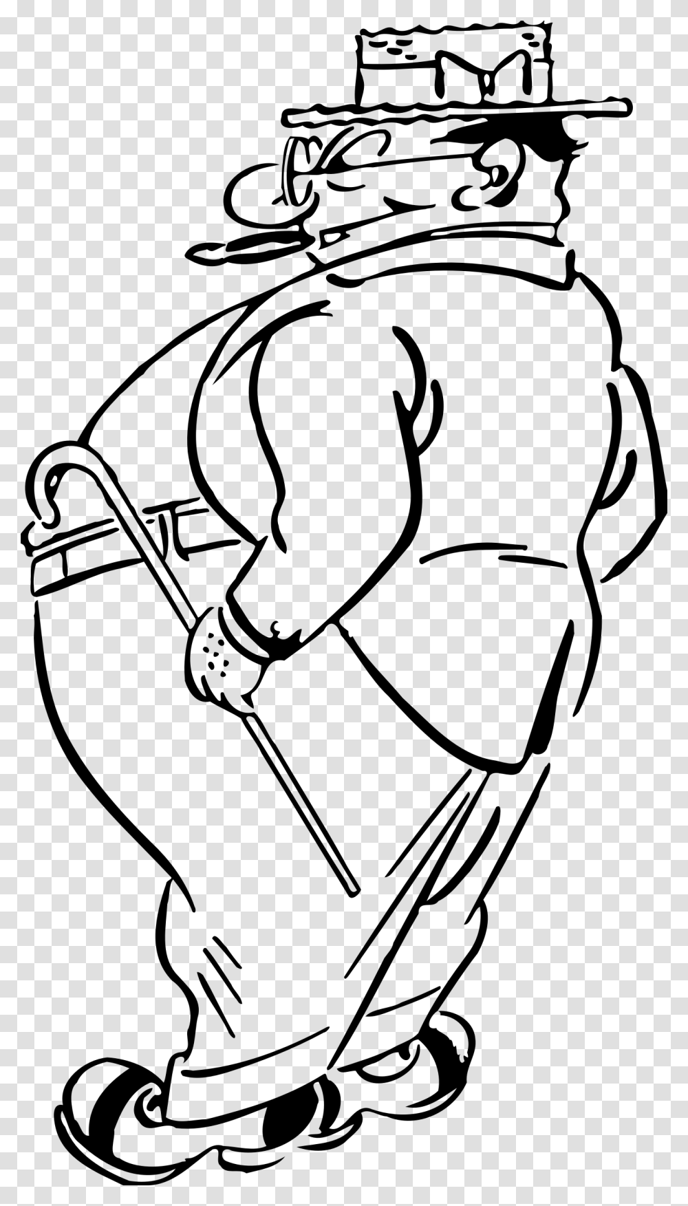 Sad Clipart Fat Fat Man Clipart Black And White, Gray, World Of Warcraft Transparent Png
