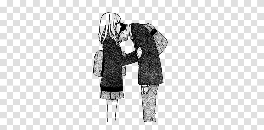 Sad Couple Image Sad Animated Sketch Couple, Person, Clothing, Female, Performer Transparent Png