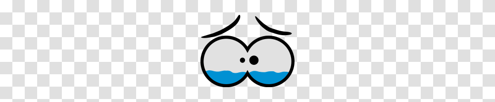 Sad Crying Comic Eyes, Mustache, Stencil, Heart Transparent Png