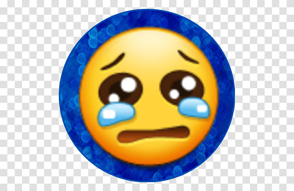 Sad Crying Emoji Sticker Emoji Crying Sadness Face, Sphere, Food, Egg, Outer Space Transparent Png