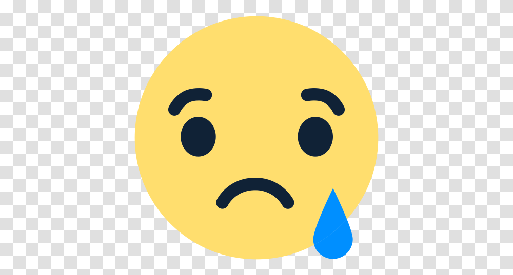 Sad Emoji Icon Of Flat Style Sad Emoji Facebook, Tennis Ball, Text, Giant Panda, Food Transparent Png