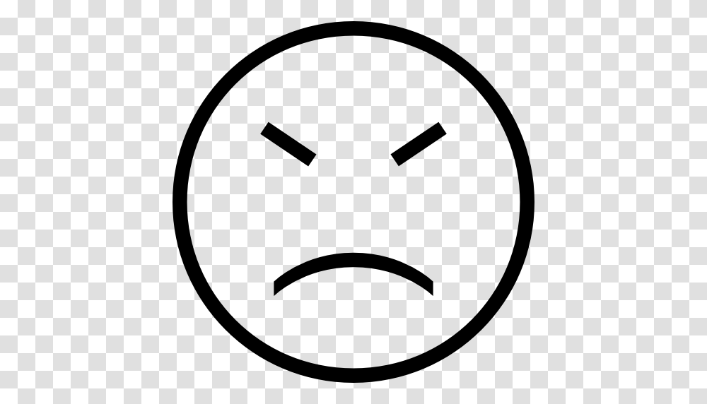 Sad Emoticon Face Stroke With Closed Eyes Icon Free, Gray, World Of Warcraft Transparent Png