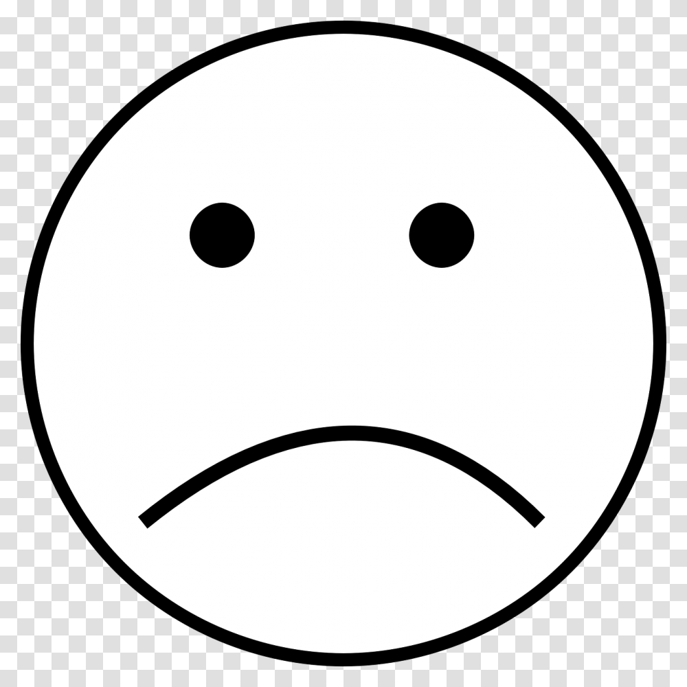 Sad Face Black And White Hand Clipart, Stencil, Sport, Sports Transparent Png