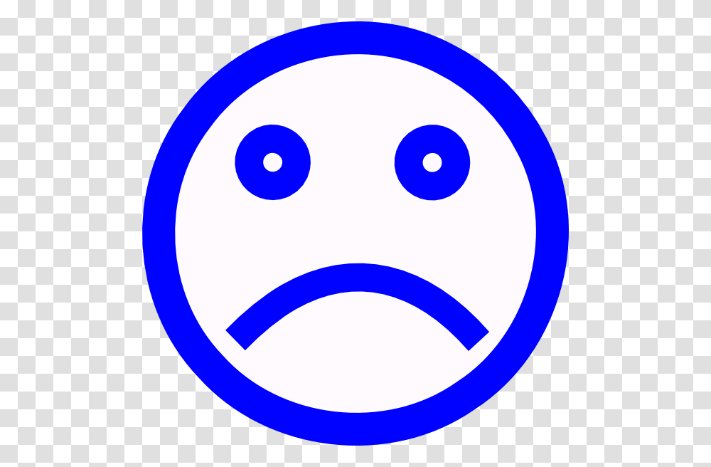 Sad Face Cartoon Blue, Logo, Trademark, Label Transparent Png