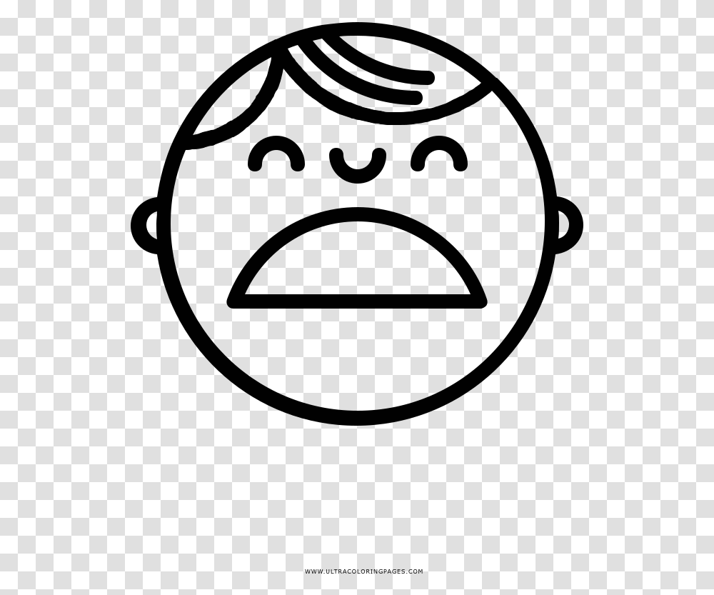 Sad Face Coloring, Moon, Outer Space, Night, Astronomy Transparent Png
