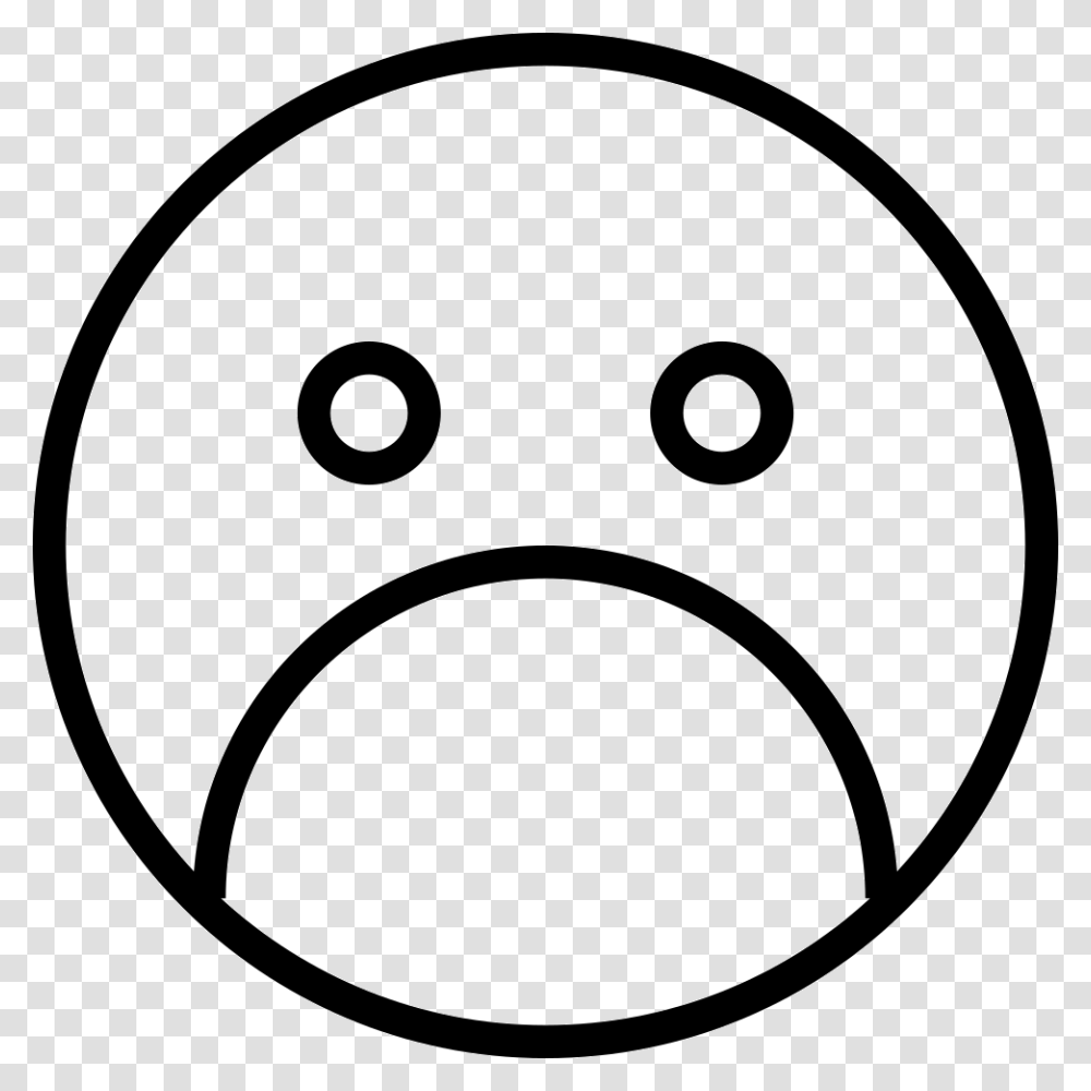 Sad Face Icon Free Download, Logo, Trademark, Sphere Transparent Png