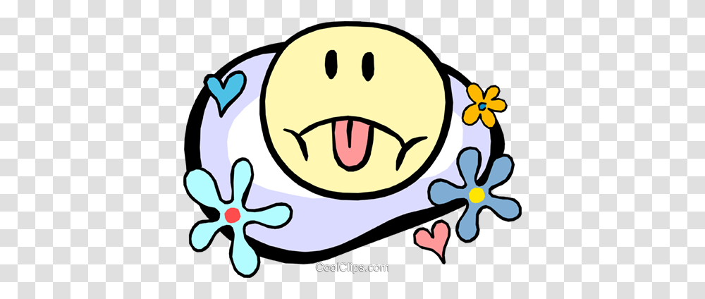 Sad Face In Flower Power Motif Royalty Free Vector Clip Art, Pillow, Cushion, Giant Panda, Outdoors Transparent Png