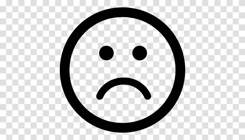 Sad Face In Rounded Square, Stencil, Label Transparent Png
