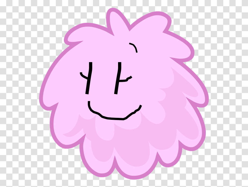 Sad Face Pink Color Bfdi Puffball, Plant, Flower, Blossom, Petal Transparent Png