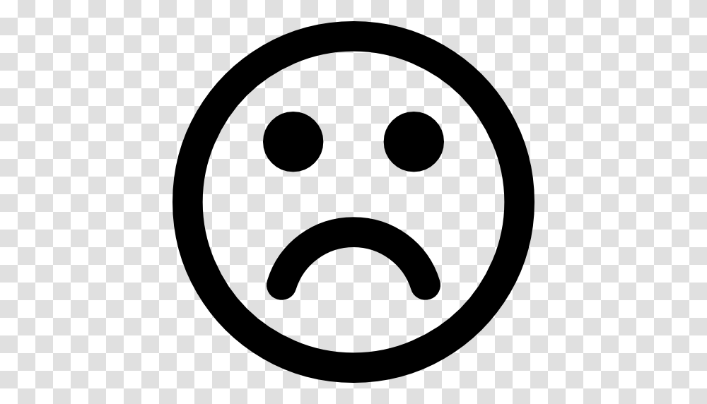 Sad Face Symbol Group With Items, Logo, Trademark, Stencil Transparent Png