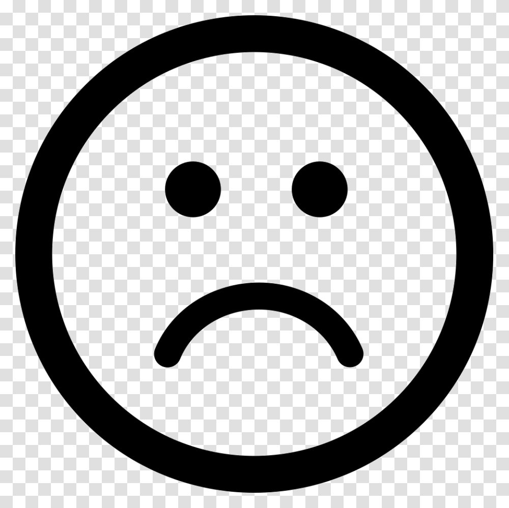 Sad Face Windows 10 Music Icon, Stencil, Label Transparent Png