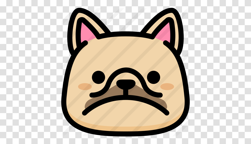 Sad Free Animals Icons French Bulldog Face Emoji, Label, Text, Sticker, Mustache Transparent Png