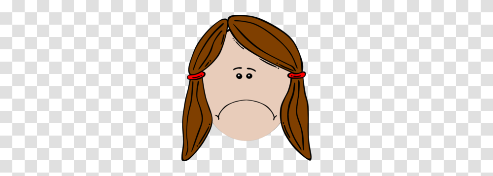 Sad Girl Clip Art, Face, Hair, Head, Drawing Transparent Png