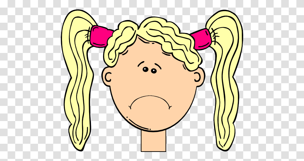 Sad Girl Clip Art Vector Clip Art Online Sad Face Cartoon Kids, Clothing, Apparel, Hat, Headband Transparent Png