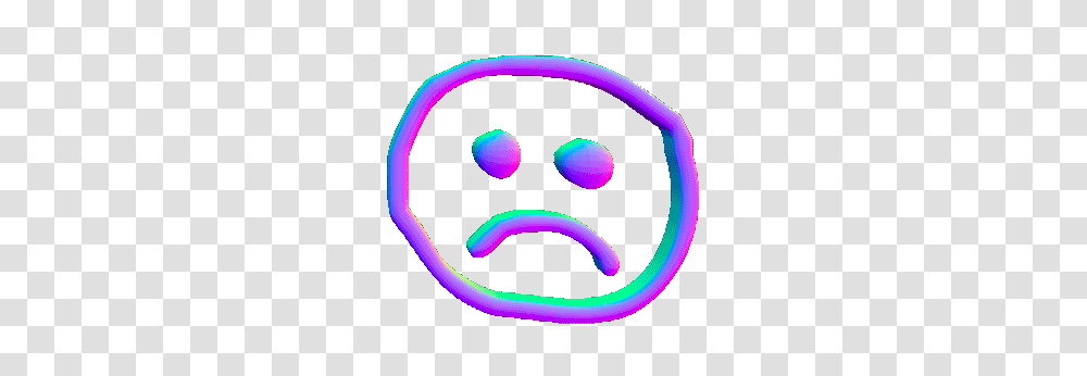 Sad Holographic Face Grunge Tumblr Pngedit, Neon, Light, Purple, Heart Transparent Png