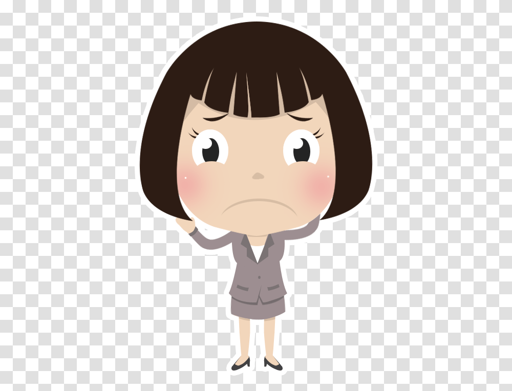 Sad Lonely Girl Clipart, Head, Face, Drawing, Photography Transparent Png