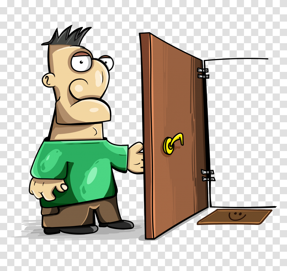 Sad Man Open Door Free Vectors For Download, Furniture, Cupboard, Closet, Box Transparent Png