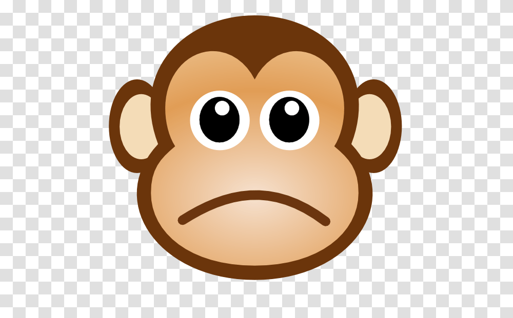 Sad Monkey Clip Art, Cookie, Food, Biscuit, Label Transparent Png